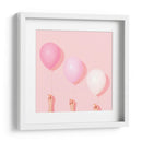 Tres globos rosas | Cuadro decorativo de Canvas Lab