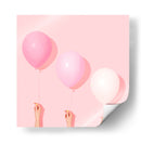 Tres globos rosas | Cuadro decorativo de Canvas Lab