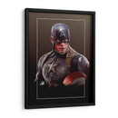Capitán América - Axell Mejía Art | Cuadro decorativo de Canvas Lab
