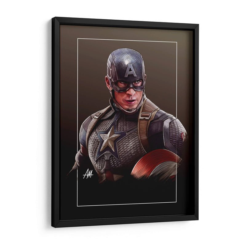 Capitán América - Axell Mejía Art | Cuadro decorativo de Canvas Lab