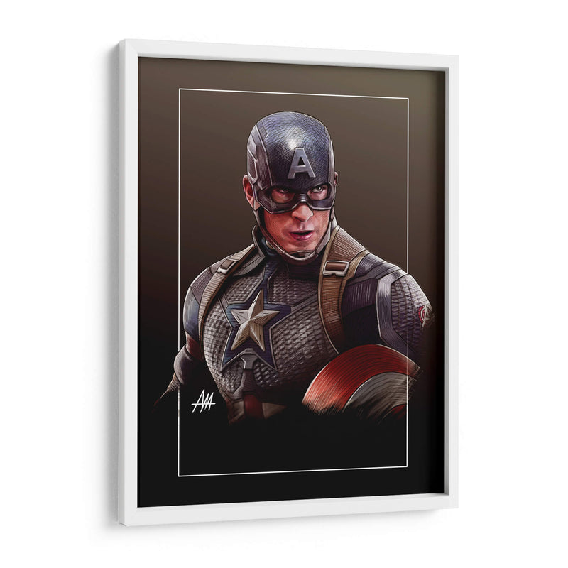Capitán América - Axell Mejía Art | Cuadro decorativo de Canvas Lab