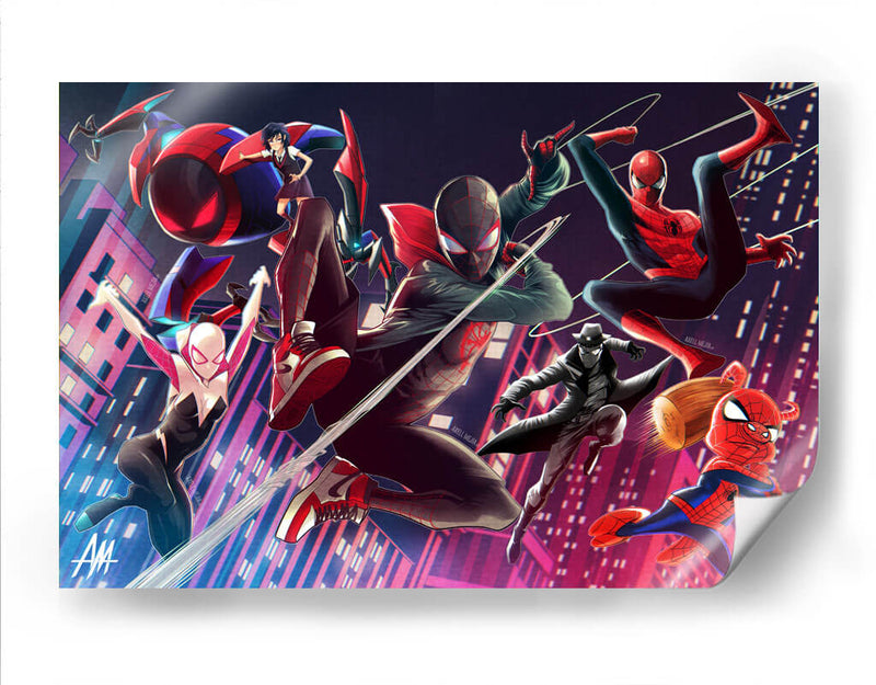 Into the Spiderverse Art - Axell Mejía Art | Cuadro decorativo de Canvas Lab
