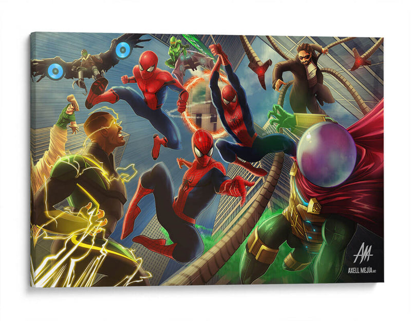 Sinister 6 Battle - Axell Mejía Art | Cuadro decorativo de Canvas Lab