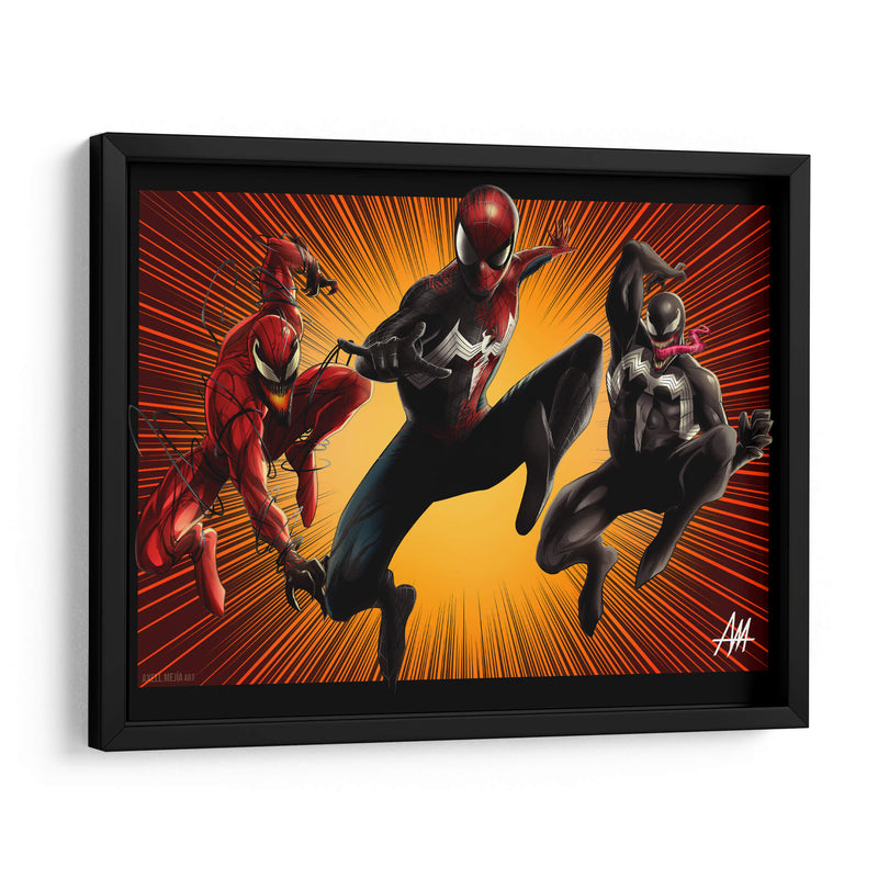 Spider-Man X Symbiotes - Axell Mejía Art | Cuadro decorativo de Canvas Lab