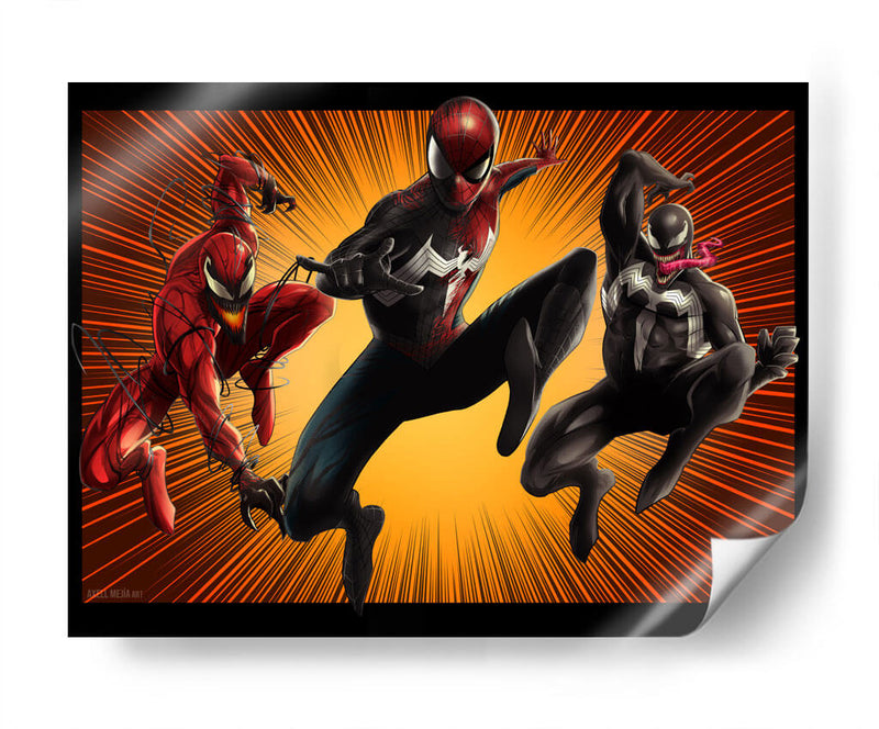 Spider-Man X Symbiotes - Axell Mejía Art | Cuadro decorativo de Canvas Lab