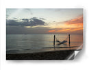 Hamaca en el mar al atardecer - 5000 grados | Cuadro decorativo de Canvas Lab