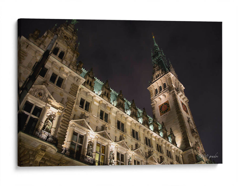 Ayuntamiento Hamburgo - 5000 grados | Cuadro decorativo de Canvas Lab