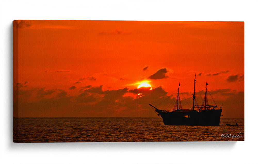 Barco pirata - 5000 grados | Cuadro decorativo de Canvas Lab