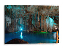 Cenote en Valladolid en azul - 5000 grados | Cuadro decorativo de Canvas Lab