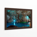 Cenote en Valladolid en azul - 5000 grados | Cuadro decorativo de Canvas Lab