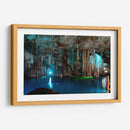 Cenote en Valladolid en azul - 5000 grados | Cuadro decorativo de Canvas Lab