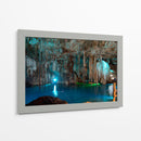 Cenote en Valladolid en azul - 5000 grados | Cuadro decorativo de Canvas Lab