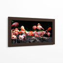 Flamingos en descanso - 5000 grados | Cuadro decorativo de Canvas Lab