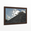 Pirámide de Chichen Itza con resplandor - 5000 grados | Cuadro decorativo de Canvas Lab