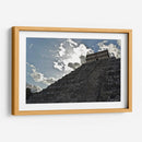 Pirámide de Chichen Itza con resplandor - 5000 grados | Cuadro decorativo de Canvas Lab
