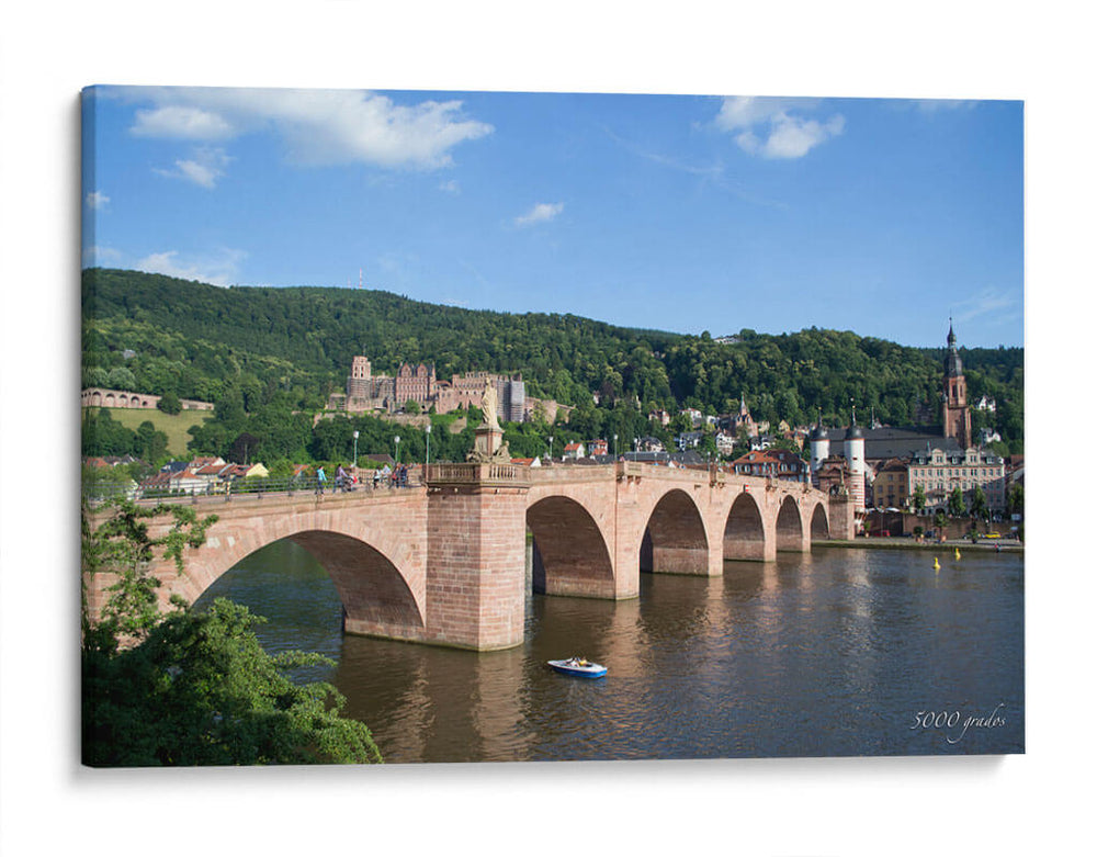 Puente de Heidelberg - 5000 grados | Cuadro decorativo de Canvas Lab