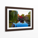 Reflejos en lago con arbol rojo, Boston - 5000 grados | Cuadro decorativo de Canvas Lab