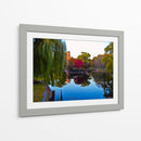 Reflejos en lago con arbol rojo, Boston - 5000 grados | Cuadro decorativo de Canvas Lab