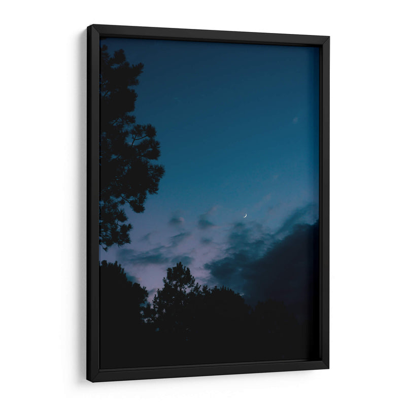 Atardecer con luna en cuarto creciente - Enrique Estrada | Cuadro decorativo de Canvas Lab