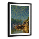 Bosque reflejado en lago - Enrique Estrada | Cuadro decorativo de Canvas Lab