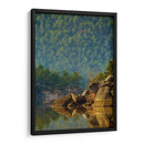 Bosque reflejado en lago - Enrique Estrada | Cuadro decorativo de Canvas Lab