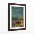 Bosque reflejado en lago - Enrique Estrada | Cuadro decorativo de Canvas Lab