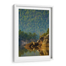 Bosque reflejado en lago - Enrique Estrada | Cuadro decorativo de Canvas Lab