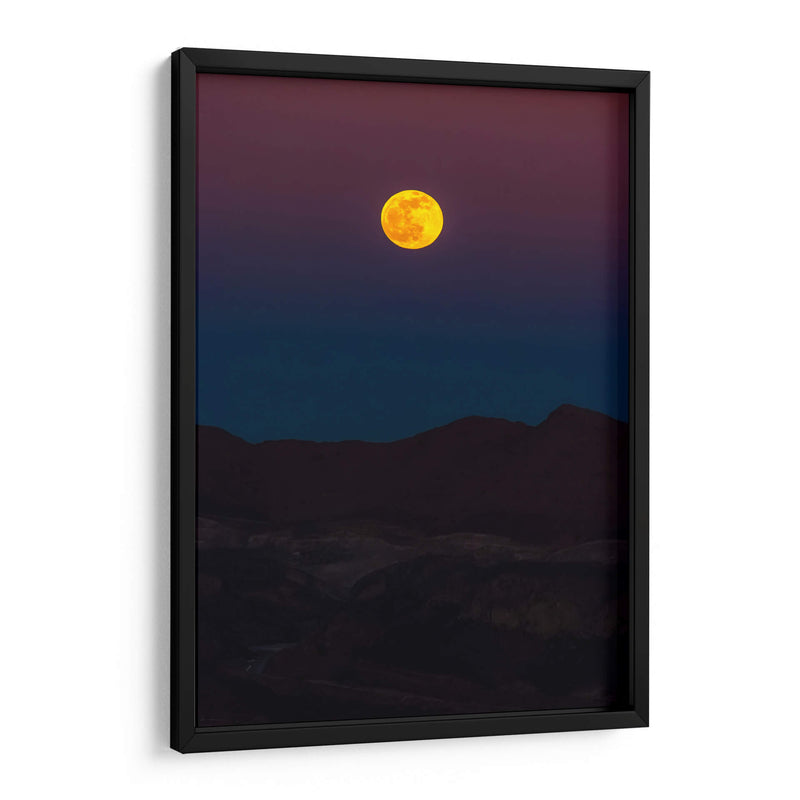 Luna llena sobre montañas - Enrique Estrada | Cuadro decorativo de Canvas Lab