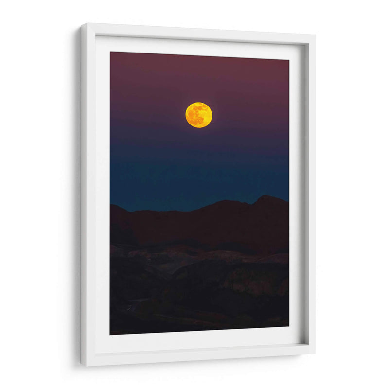 Luna llena sobre montañas - Enrique Estrada | Cuadro decorativo de Canvas Lab