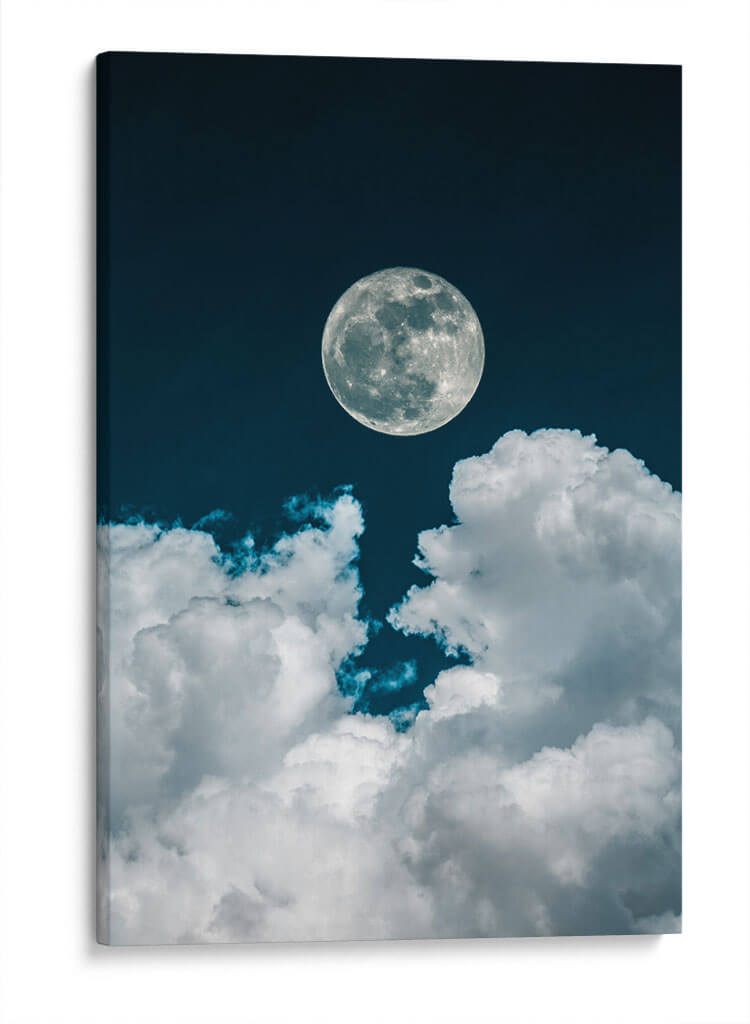 Luna llena sobre nubes - Enrique Estrada | Cuadro decorativo de Canvas Lab
