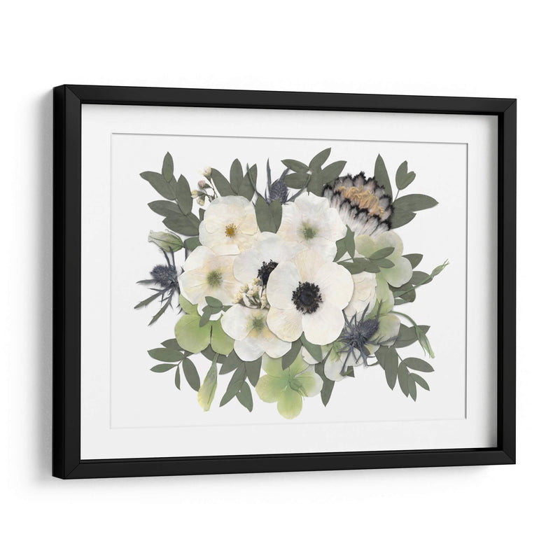 Snow White - Pressed Flowers - Designs by Andrea | Cuadro decorativo de Canvas Lab
