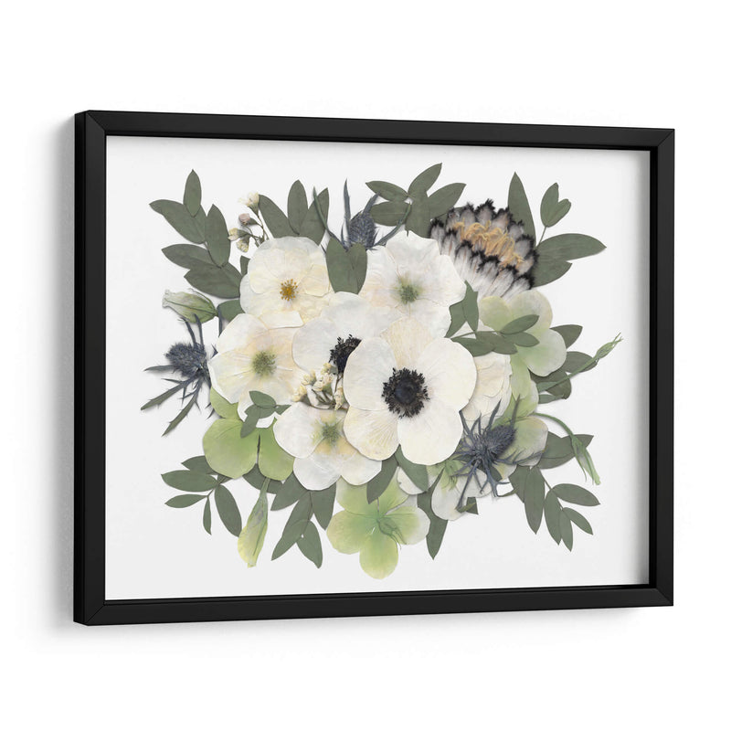 Snow White - Pressed Flowers - Designs by Andrea | Cuadro decorativo de Canvas Lab