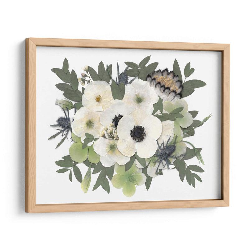 Snow White - Pressed Flowers - Designs by Andrea | Cuadro decorativo de Canvas Lab