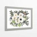 Snow White - Pressed Flowers - Designs by Andrea | Cuadro decorativo de Canvas Lab