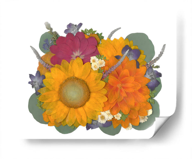 Summer Time - Pressed Flowers - Designs by Andrea | Cuadro decorativo de Canvas Lab