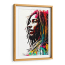 Bob Marley vibrante  - Paltik Arte Digital | Cuadro decorativo de Canvas Lab