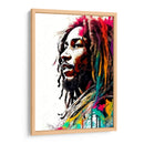 Bob Marley vibrante  - Paltik Arte Digital | Cuadro decorativo de Canvas Lab