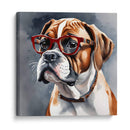 Perro Boxer con lentes - Mavel Per | Cuadro decorativo de Canvas Lab