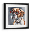 Perro Boxer con lentes - Mavel Per | Cuadro decorativo de Canvas Lab