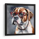 Perro Boxer con lentes - Mavel Per | Cuadro decorativo de Canvas Lab