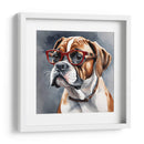Perro Boxer con lentes - Mavel Per | Cuadro decorativo de Canvas Lab