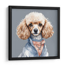 Perro Poodle hembra a la moda - Mavel Per | Cuadro decorativo de Canvas Lab