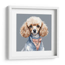 Perro Poodle hembra a la moda - Mavel Per | Cuadro decorativo de Canvas Lab
