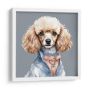 Perro Poodle hembra a la moda - Mavel Per | Cuadro decorativo de Canvas Lab