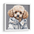 Perro Poodle macho a la moda - Mavel Per | Cuadro decorativo de Canvas Lab