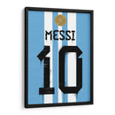 Messi Arg Jersey - David Aste | Cuadro decorativo de Canvas Lab