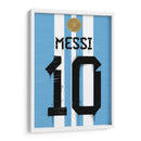 Messi Arg Jersey - David Aste | Cuadro decorativo de Canvas Lab
