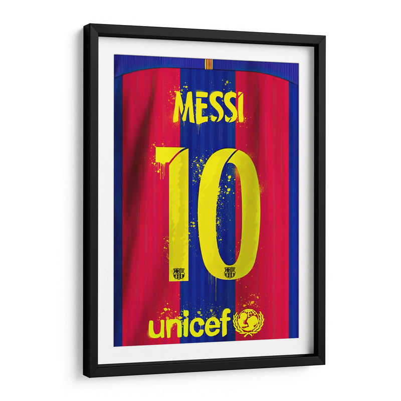 Messi Barca Jersey - David Aste | Cuadro decorativo de Canvas Lab