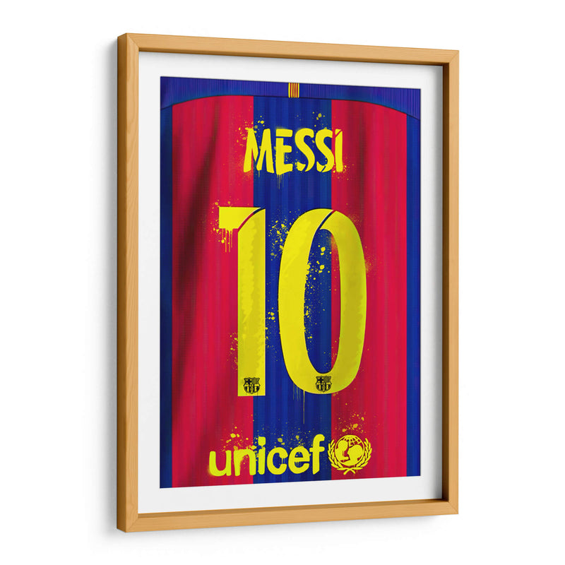 Messi Barca Jersey - David Aste | Cuadro decorativo de Canvas Lab