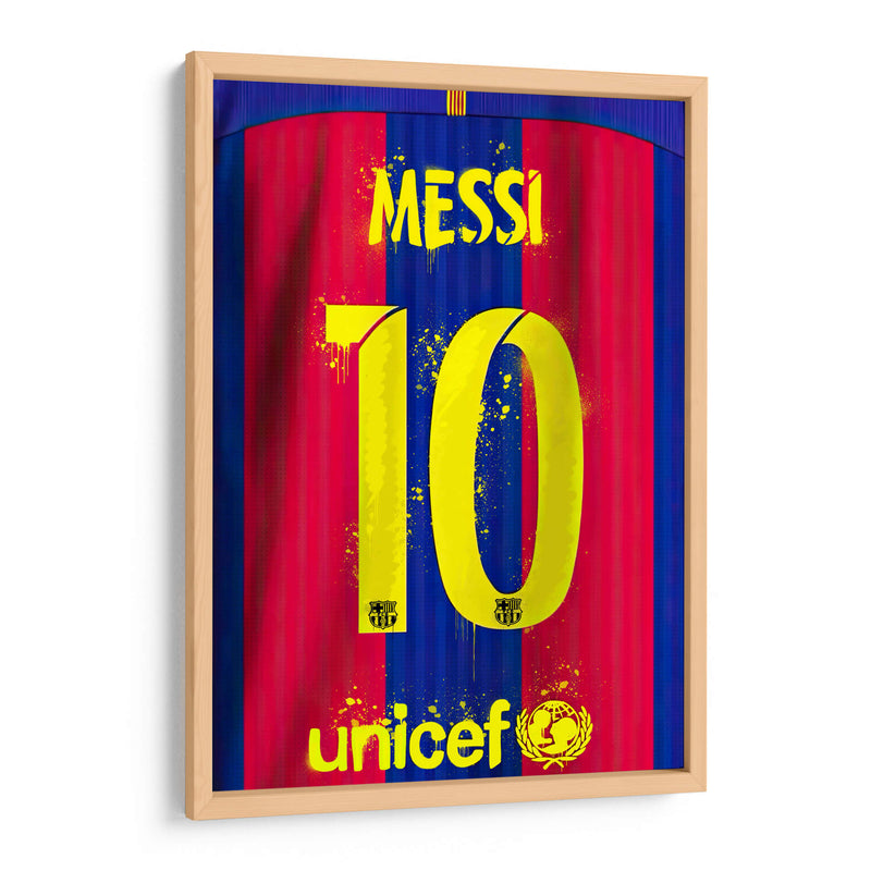 Messi Barca Jersey - David Aste | Cuadro decorativo de Canvas Lab